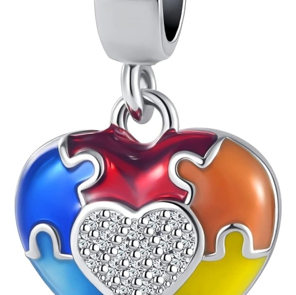 🧩 Autism Awareness Charm Puzzle Piece Enamel ASD Bead (CHARM ONLY) 🧩 - Picture 3 of 10